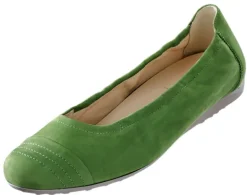 Bequemer Ballerina aus weichem Nubukleder
