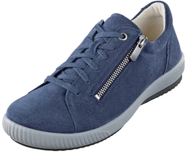 Bequemer Schnürhalbschuh mit zu öffnendem Reißverschluss