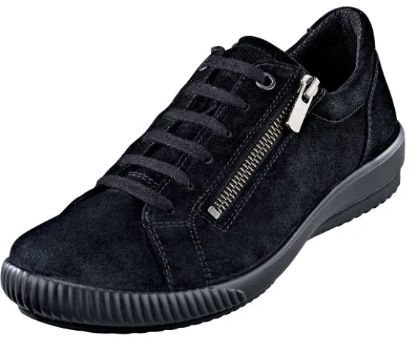 Bequemer Schnürhalbschuh mit zu öffnendem Reißverschluss