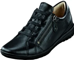 Bequemer Schnürhalbschuh mit zu öffnendem Reißverschluss