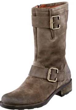 Bikerstiefel mit verstellbarer Schaftweite