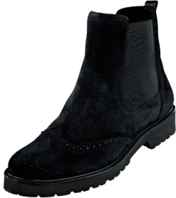 Chelsea Boots in Budapester Form mit Flügelkappe und Lyralochung