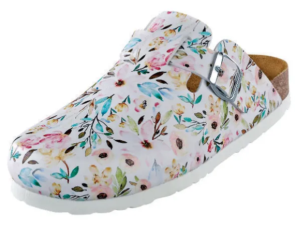 Dr. Brinkmann Clog im Frühlingsblumen-Muster