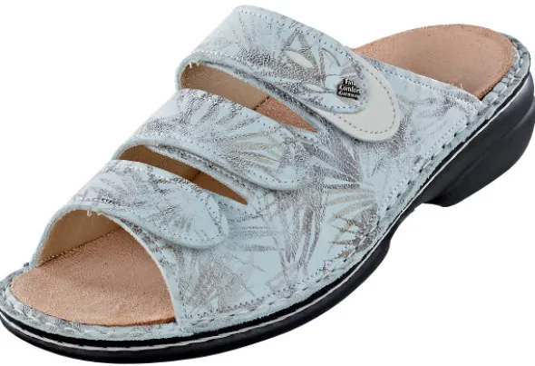 FinnComfort Pantolette mit 3 verstellbaren Klettverschlüssen