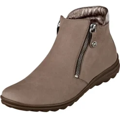 Knöchelhohe Stiefelette mit 2 Reißverschlüssen