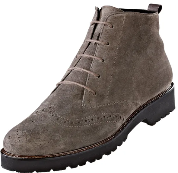 Knöchelhoher Schnürboots mit Reißverschluss an der Innenseite