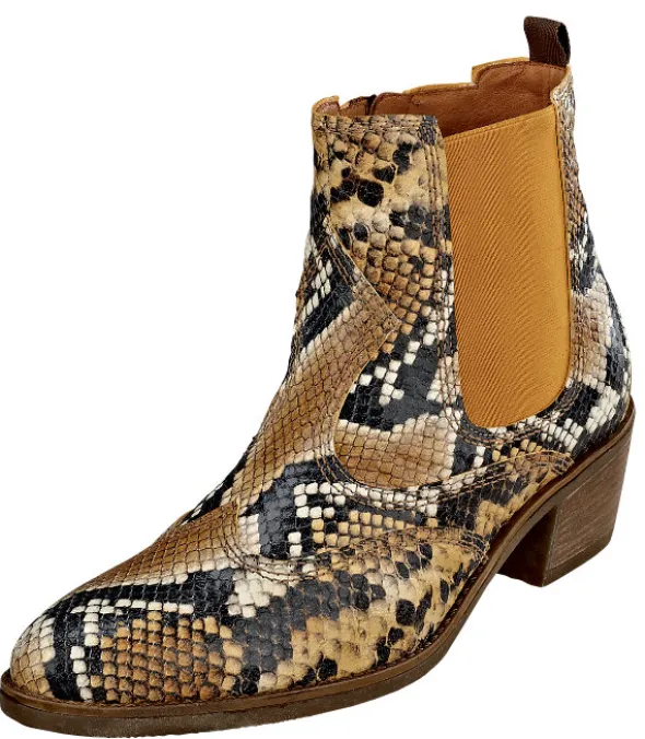 Moderner Westernstiefel mit Schlangenoptik von Gabor