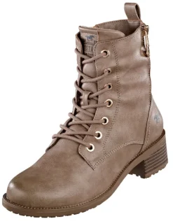Modische Stiefelette mit goldenen Accessoires von Mustang