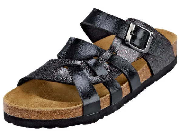 Pantolette mit buntem Glitzer von Dr. Brinkmann