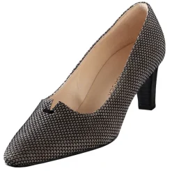 Pumps aus geprägtem Ziegenvelour