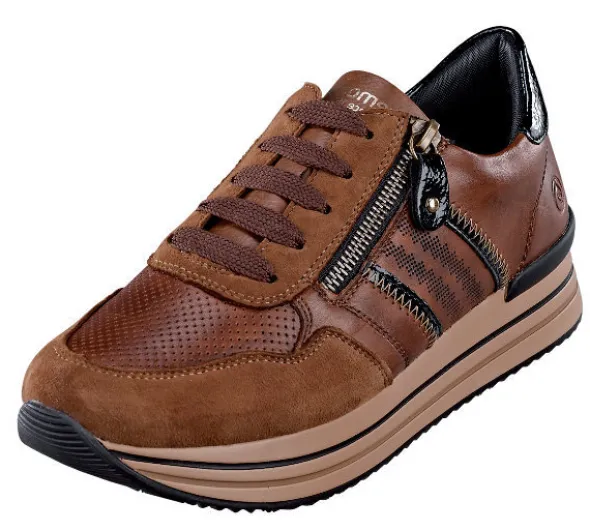 Remonte atmungaktiver Halbschuh mit abgesetzten Materialdetails