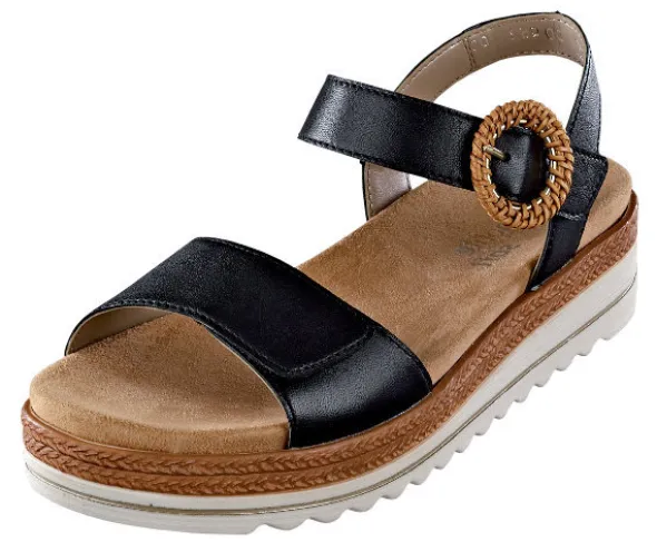 Remonte Sandalette mit Bastverzierung