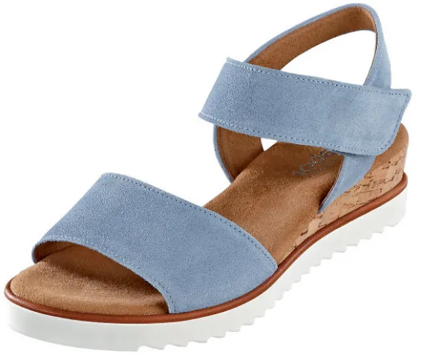 Schlichte Gabor Sandalette mit Keilabsatz