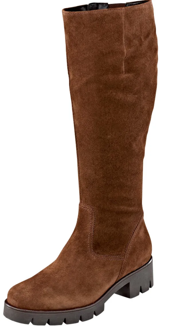 Schlichter Stiefel mit Elastikeinsatz an der Schaftinnenseite von Gabor
