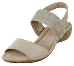Schlupfsandalette mit breitem Elastic Ristriemen
