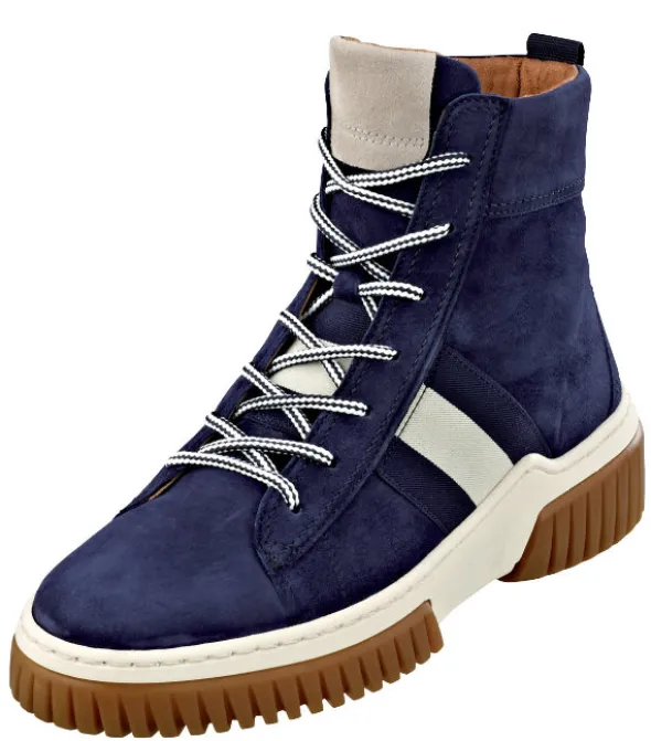 Schnürstiefel mit auffälligem Streifen am Vorderfuß von Gabor