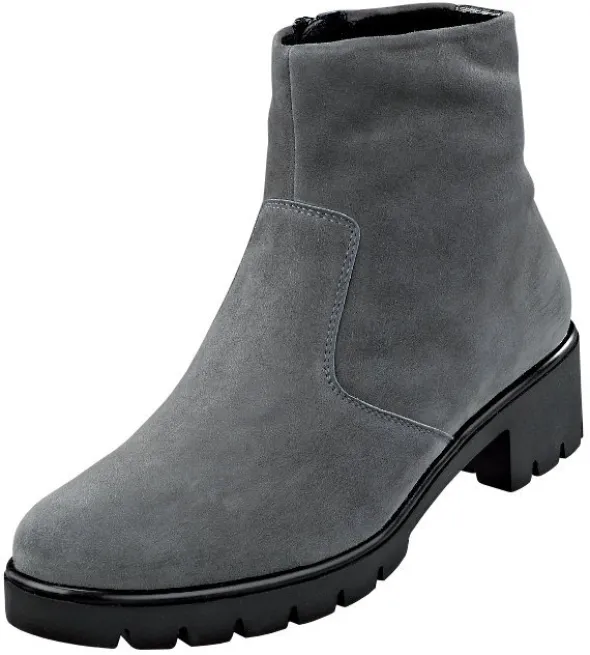 Semler Stiefelette mit einem silbernen Streifen an der Ferse