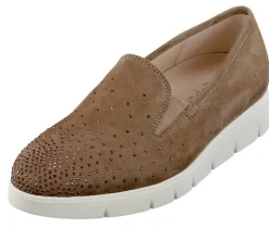 Slipper mit Strasssteinchen oder gold reptilgeprägt