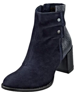 Softwaves Stiefelette aus zwei Obermaterialkombinationen mit Raffung an der Auß