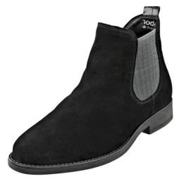 Stiefelette mit einem Besatz in Animal-Optik an der Ferse von Gabor