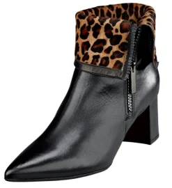 Stiefelette mit umklappbarem Schaft in Leomusterung von Peter Kaiser