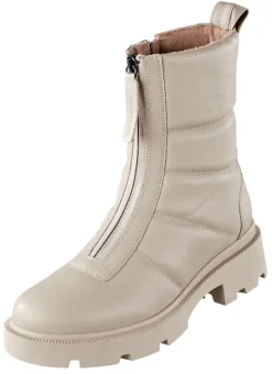 Stiefelette mit Zierreißverschluss auf der Vorderseite und gepolsterter Steppop